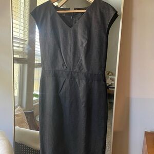 Brooks Brothers Charcoal Midi Dress
